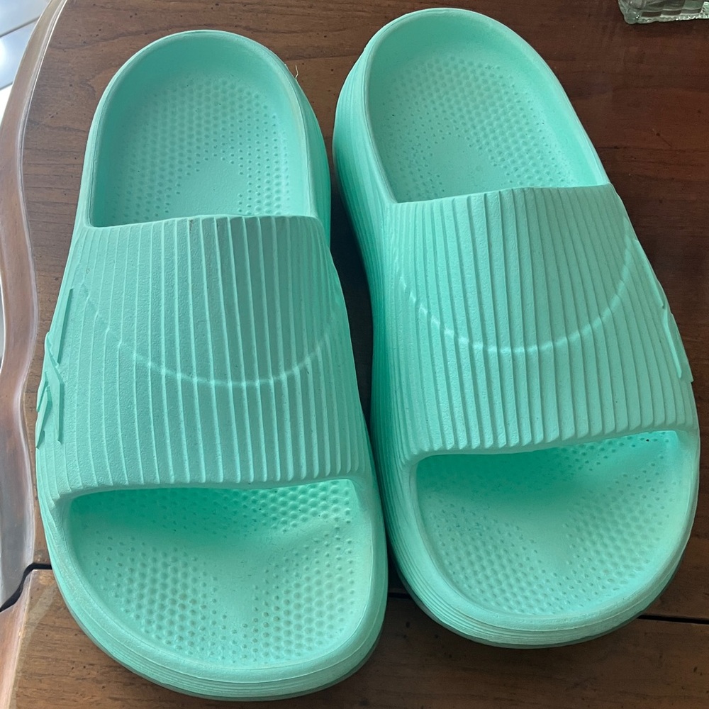 RBX Mint Green Slide Sandals